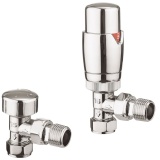 Cutout image of Crosswater Pier 15mm Angled Thermostatic Radiator Valves